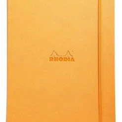 Rhodia Boutique Webnotebook, Bound 5 ½ X 8 ¼, Lined, Orange, 96 Sheets