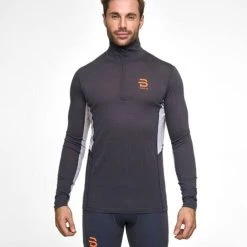 Bjorn Daehlie Men's Training Wool Half Zip 7 Bjorn Daehlie Men's Training Wool Half Zip -Wells Outlet 332668iron