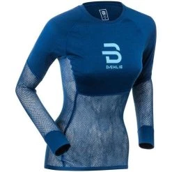 Bjorn Daehlie Women's Airnet Wool Long Sleeve 7 Bjorn Daehlie Women's Airnet Wool Long Sleeve -Wells Outlet BjornDaehlieWomen sAirnetWoolLongSleeveestateblue