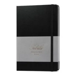 Nebula Premium Notepad, 90g White Paper, Ink Black