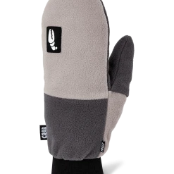 Crab Grab Fruzz Mitten In Grey