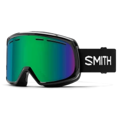 Smith Range Goggle In Black With Green Sol-X Mirror Lens