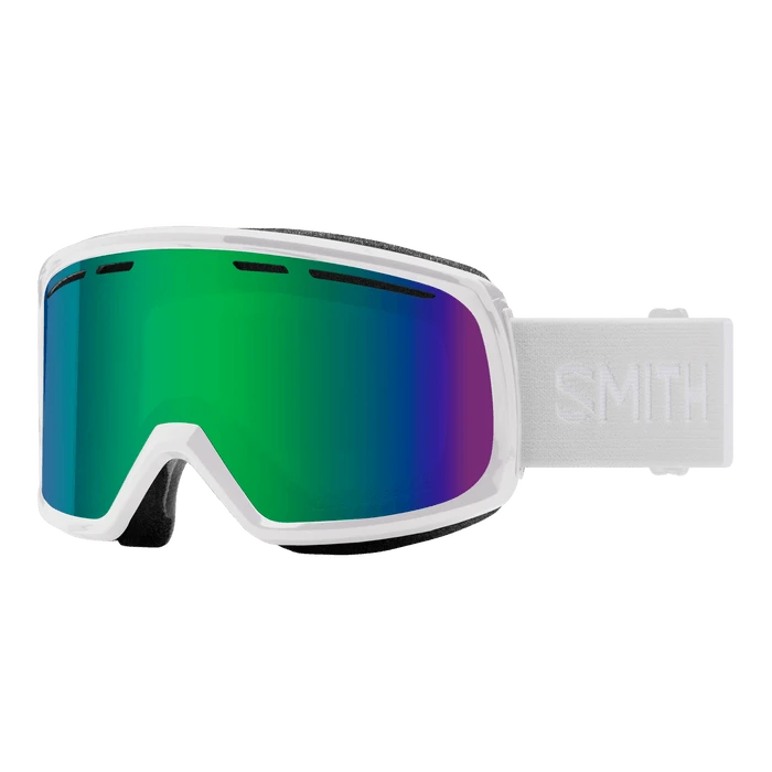 Smith Range Goggle In White With Green Sol-X Mirror Lens 3 Smith Range Goggle In White With Green Sol-X Mirror Lens
