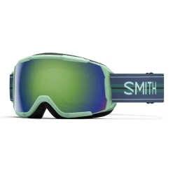 Smith Grom Youth Goggle In Bermuda Stripes With Green Sol-X Mirror Lens
