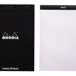 Rhodia No. 18 Notepad - Black, Dot Grid - 8x11