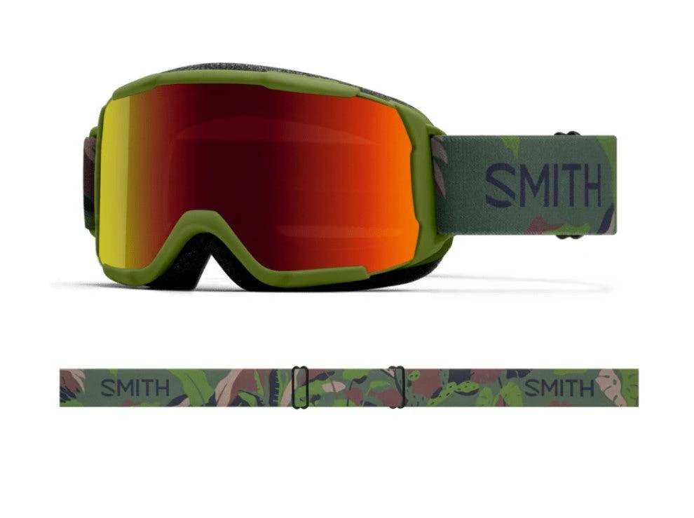 Smith Daredevil Youth Goggle In Olive Plant Camo With Red Sol-X Mirror Lens 3 Smith Daredevil Youth Goggle In Olive Plant Camo With Red Sol-X Mirror Lens