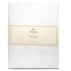 Pineider Notes Milano Leather Notebook, Pure White, Lined Ivory Paper