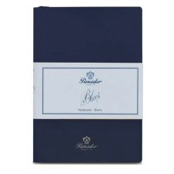 Pineider Blues Notebook, A5, 192 Blank Pages, 55gr Paper, Dark Blue