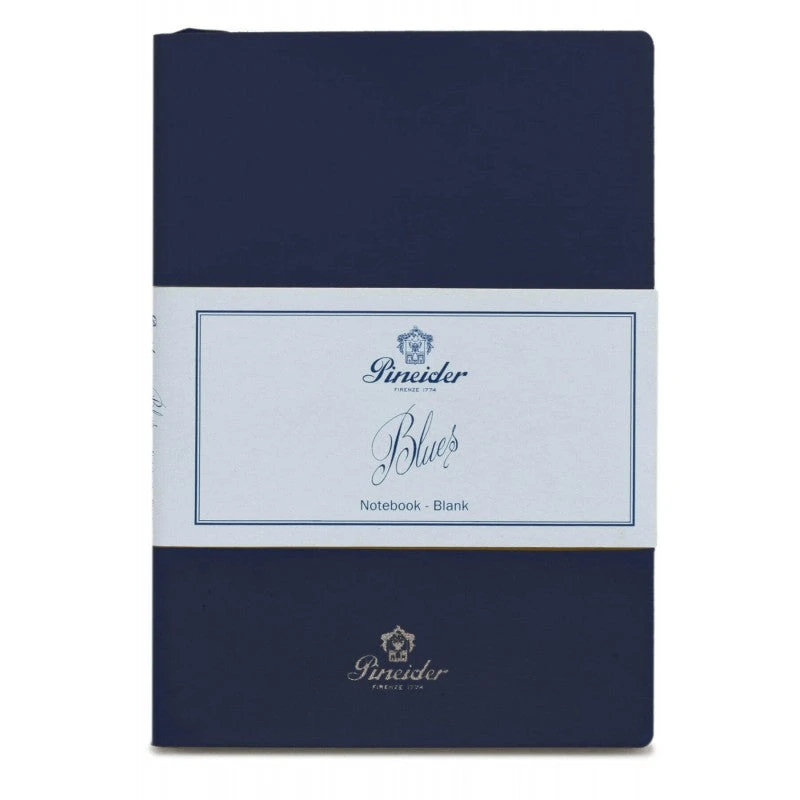 Pineider Blues Notebook, A5, 192 Blank Pages, 55gr Paper, Dark Blue 3 Pineider Blues Notebook, A5, 192 Blank Pages, 55gr Paper, Dark Blue