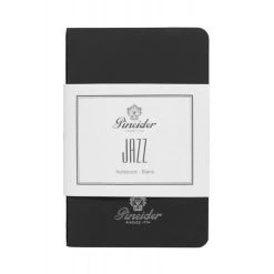 Pineider Notes Jazz Notebook, 80 Pages, 80 Gr Blank White Paper, Black