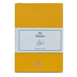 Pineider Blues Notebook, A5, 192 Blank Pages, 55gr Paper, Yellow