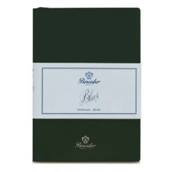 Pineider Blues Notebook, A5, 192 Blank Pages, 55gr Paper, Dark Green