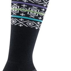 Darn Tough Vermont Darn Tough Women's Northstar Over-The-Calf Midweight Sock In Black