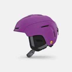 Giro Neo Jr MIPS Helmet -Wells Outlet giro neo jr mips snow helmet matte berry left