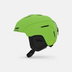 Giro Neo Jr MIPS Helmet -Wells Outlet giro neo jr mips snow helmet matte bright green left