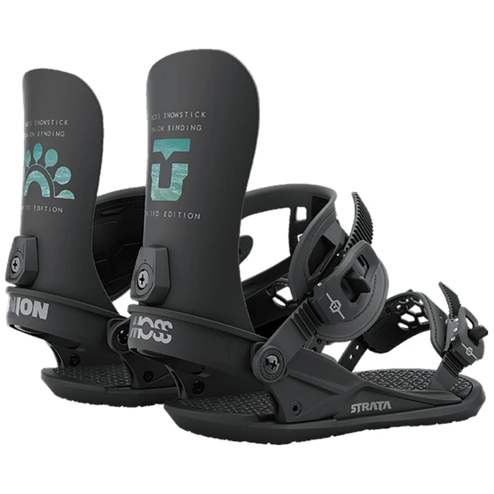 UNION BINDINGS Union X Moss Snowstick Strata Snowboard Binding 2023 3 UNION BINDINGS Union X Moss Snowstick Strata Snowboard Binding 2023