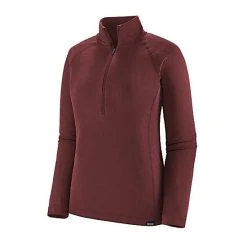 Patagonia Women's Capilene Midweight Zip-Neck In Chicory Red
