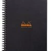 Rhodia Classic Meeting Book, Black, Lined, 6 ½ X 8 ¼ -Wells Outlet z1 f13877f6 2ba2 4390 b729 6b90f7e03ec1