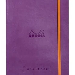 Rhodia Goalbook Journal, Dot Grid Paper, A5 Size, Purple