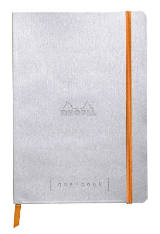 Rhodia Goalbook Journal, Dot Grid Paper, A5 Size, Silver 3 Rhodia Goalbook Journal, Dot Grid Paper, A5 Size, Silver